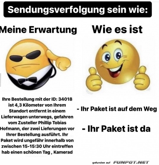 Die Sendungsverfolgung