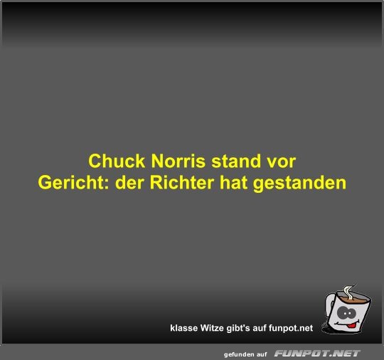 Chuck Norris stand vor Gericht