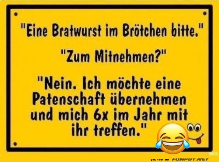 Eine Bratwurst