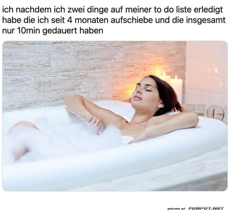 Erst mal entspannen