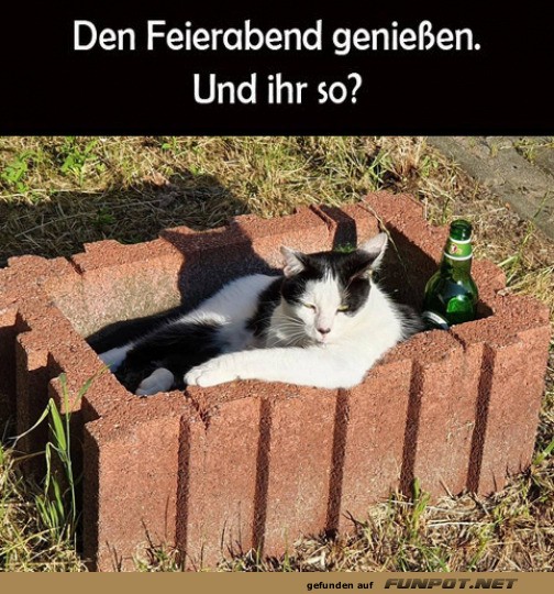 Feierabend genieen