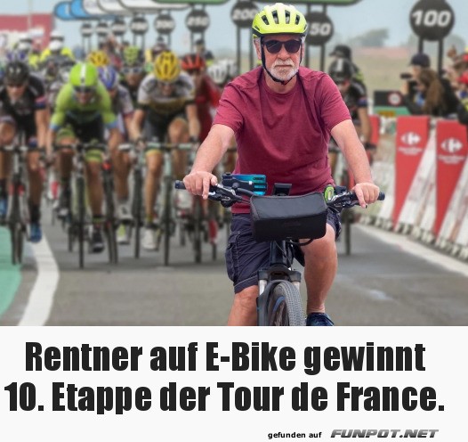 Rentner auf E-Bike