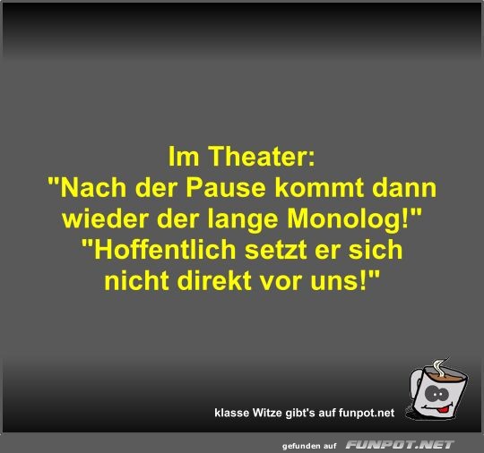Im Theater: