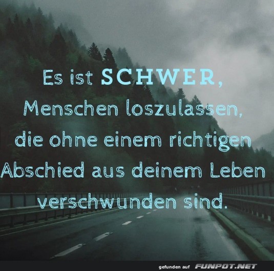 Es ist schwer