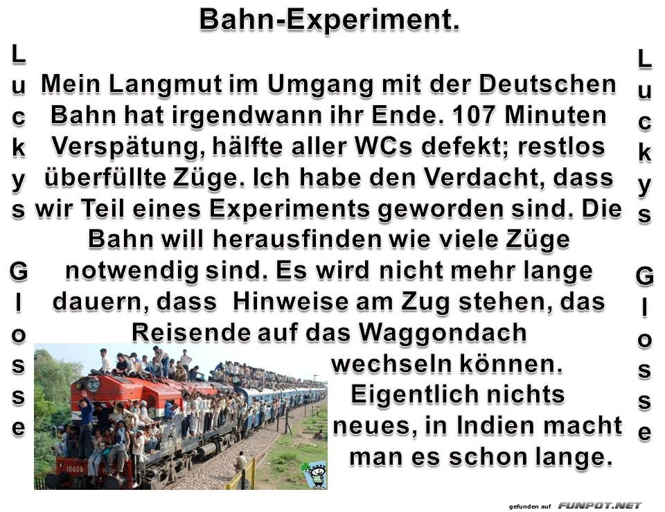 Bahn-Experiment