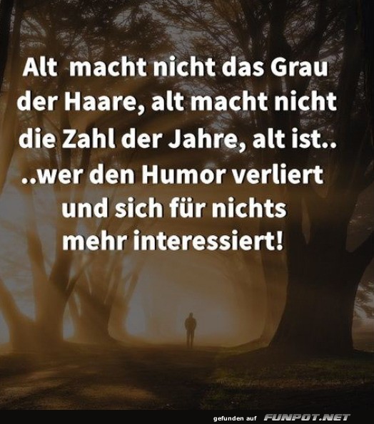 Alt ist...