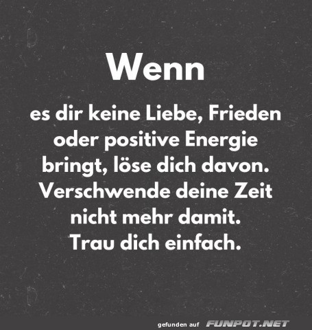 Trau dich einfach