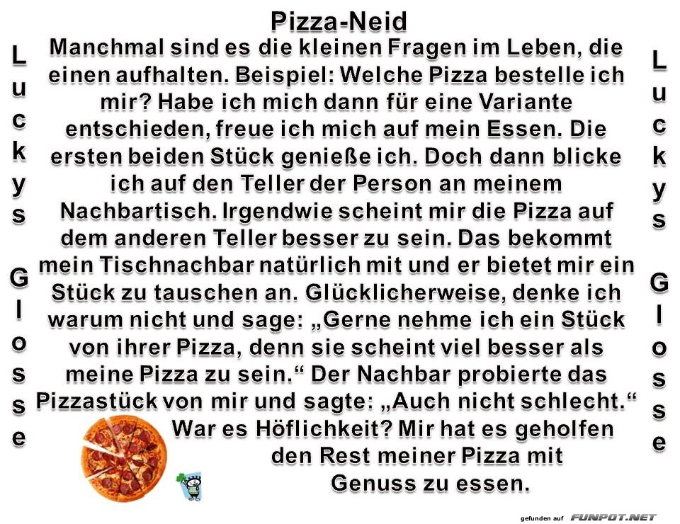 Pizza-Neid