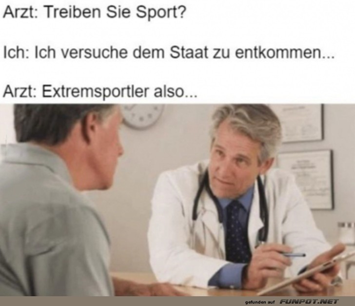 Treiben Sie Sport?