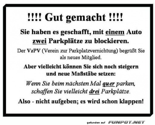 Gut gemacht