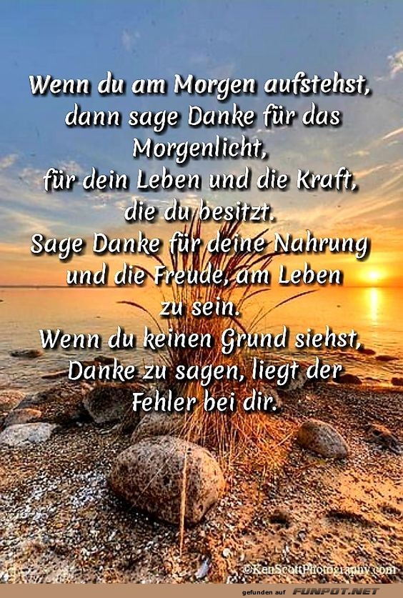 Wenn du am Morgen aufstehst