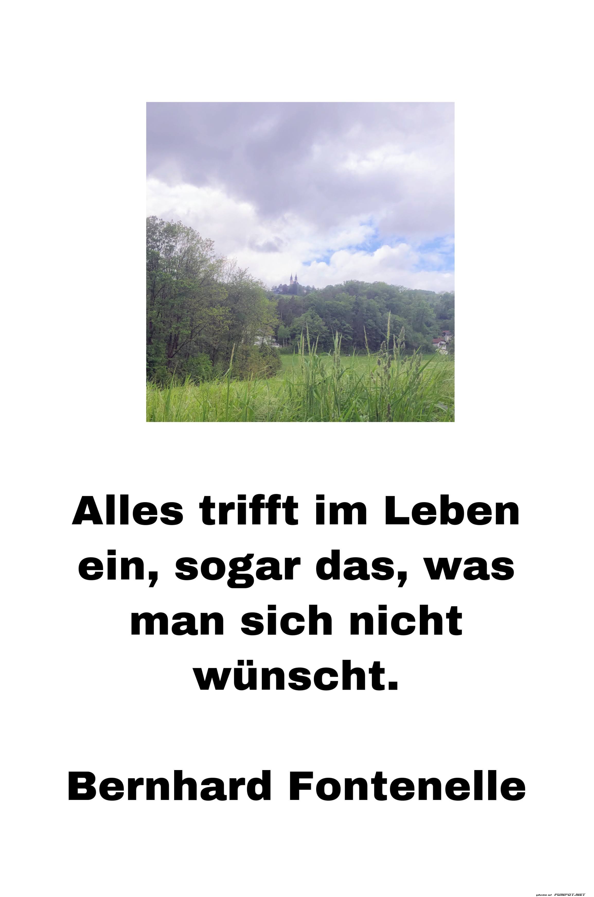 Alles trifft im Leben ein