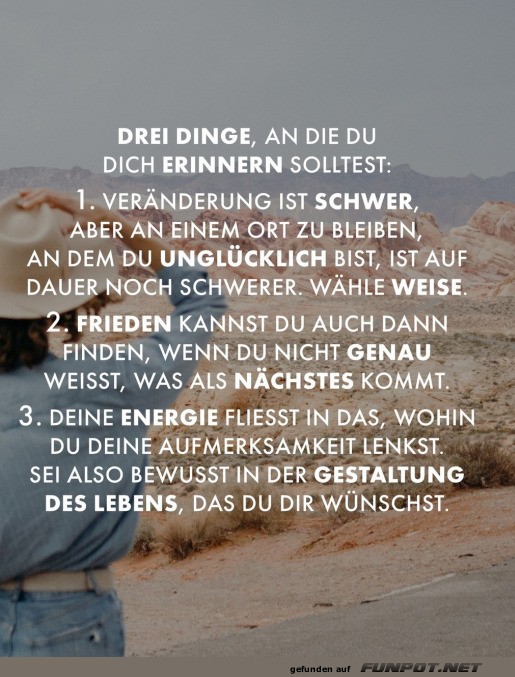 Drei Dinge