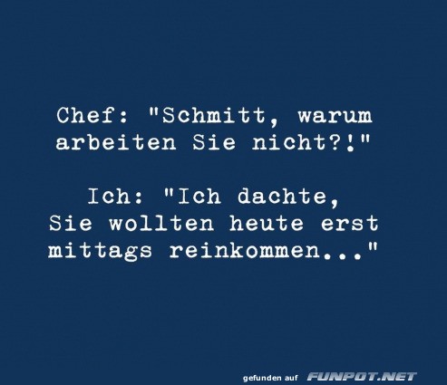 So ist das also