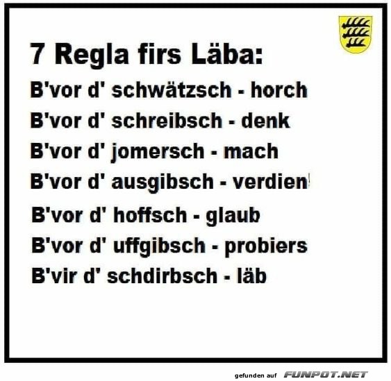 Regeln frs Leben