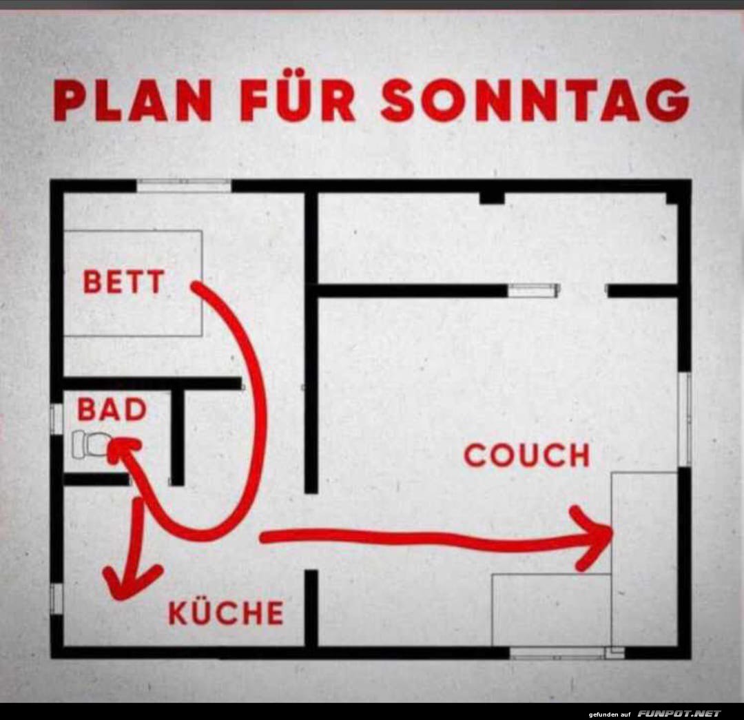Plan fr den Sonntag