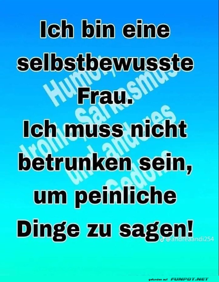 Selbstbewusste Frau