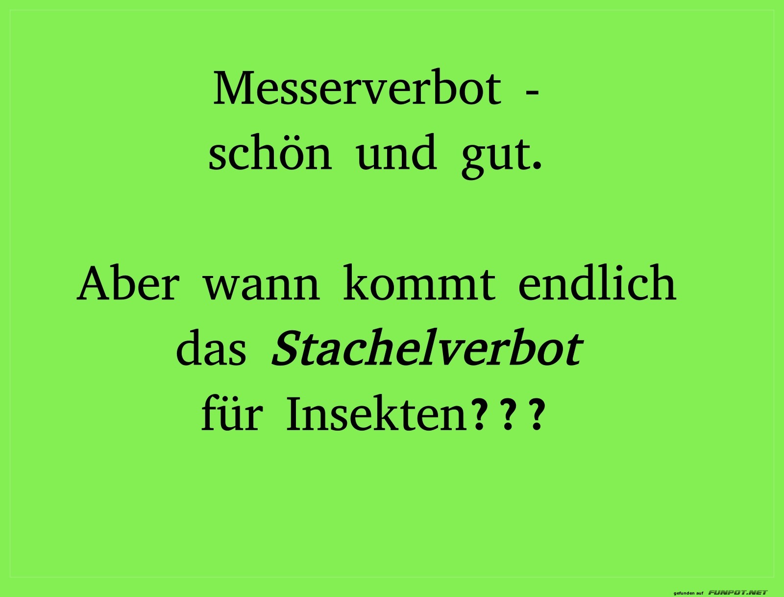 stachelverbot