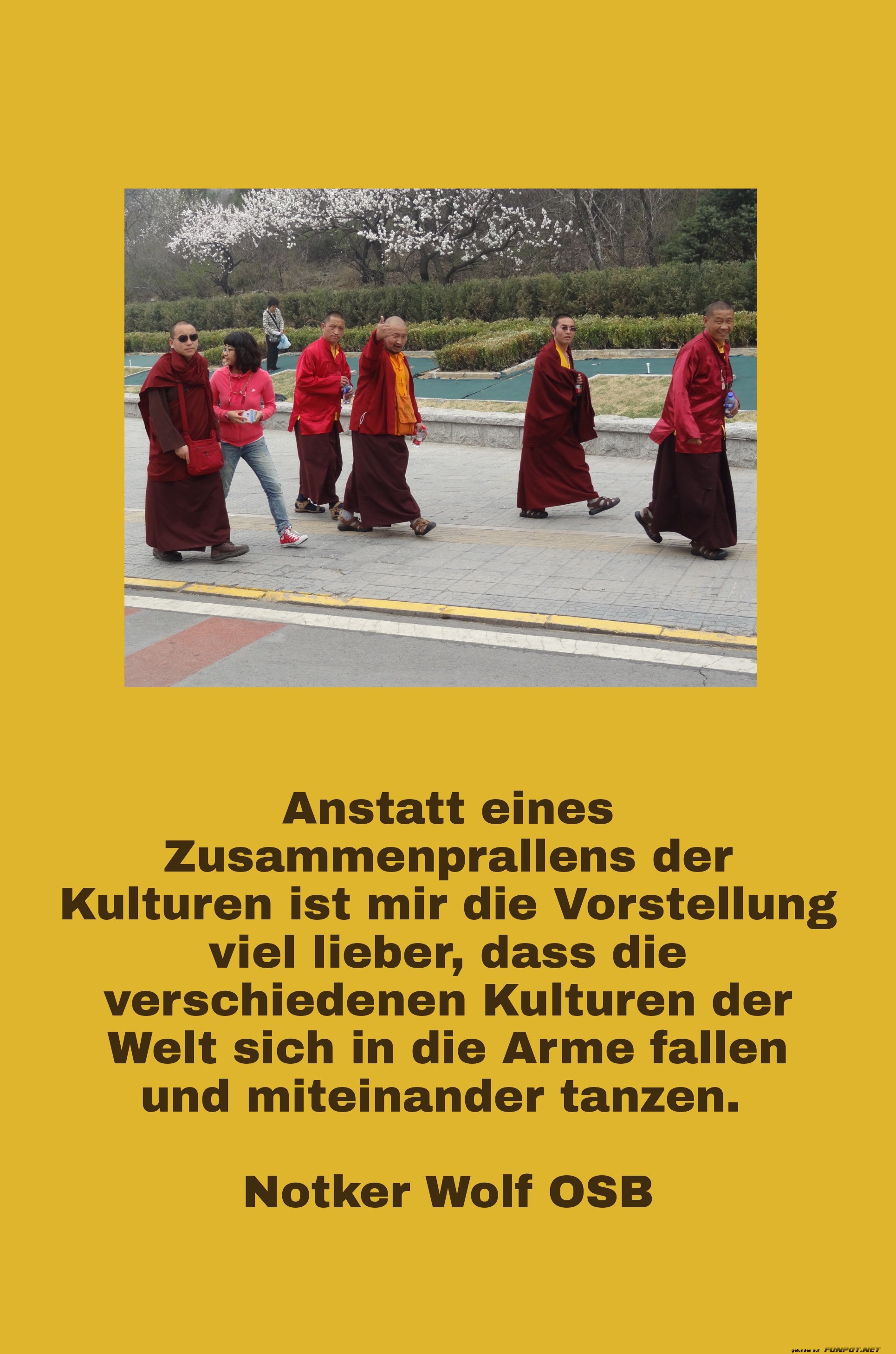 Anstatt eines Zusammenprallens