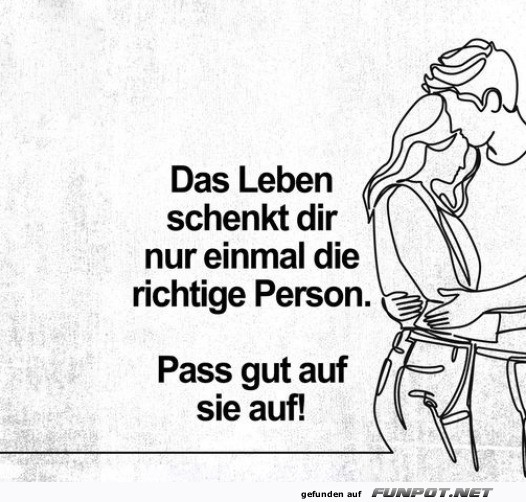 Nur einmal die richtige Person