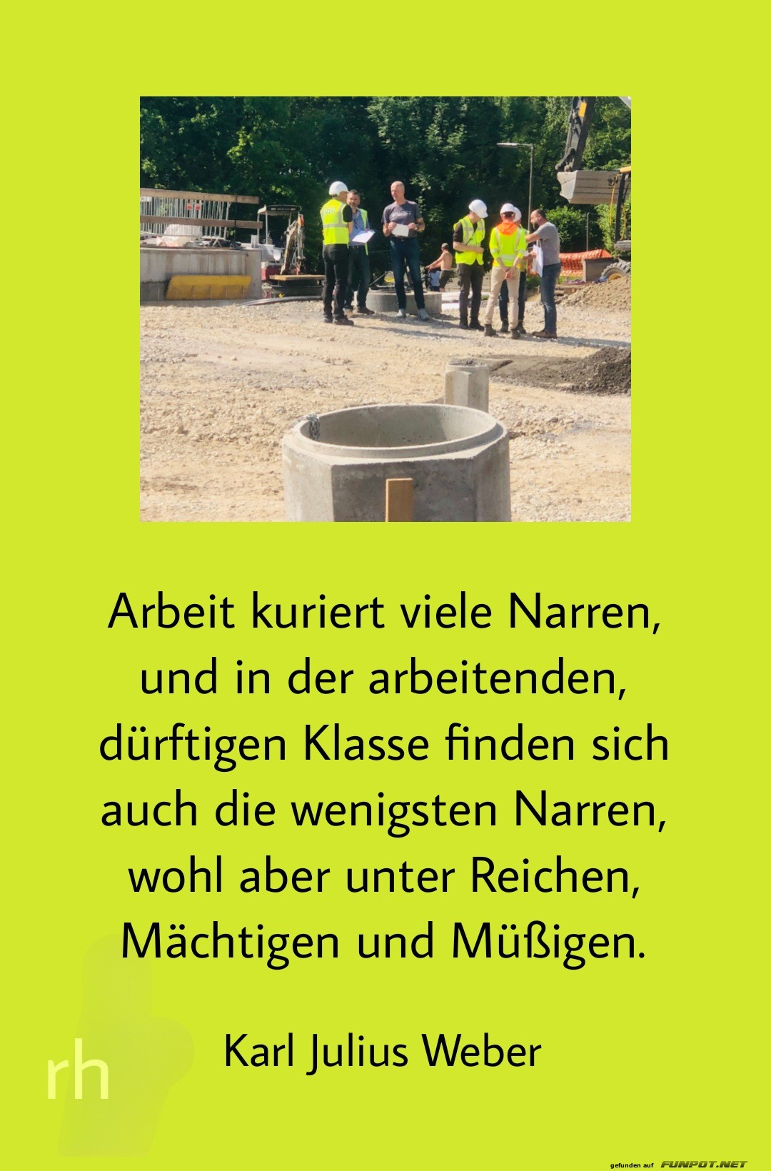 arbeit kuriert viele narren