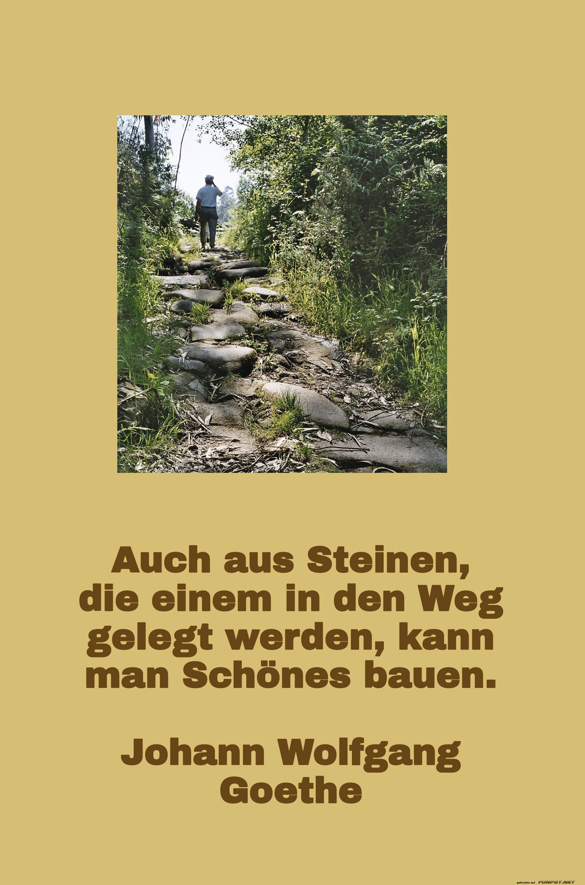 Auch aus Steinen