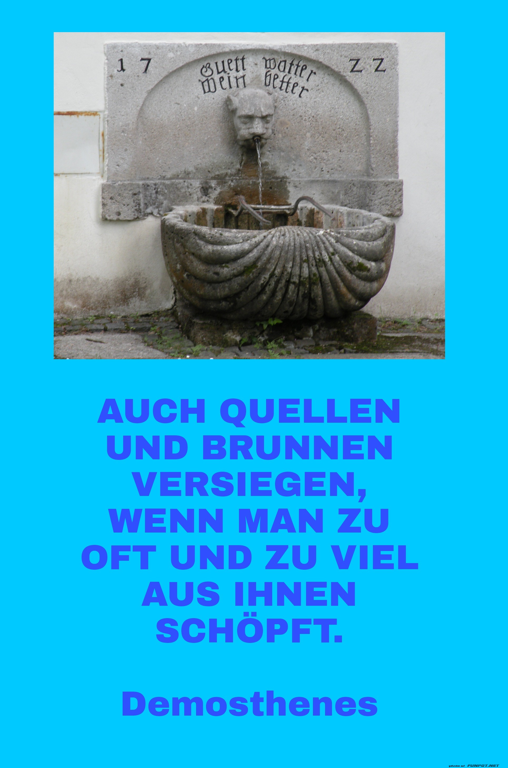 Auch Quellen und Brunnen