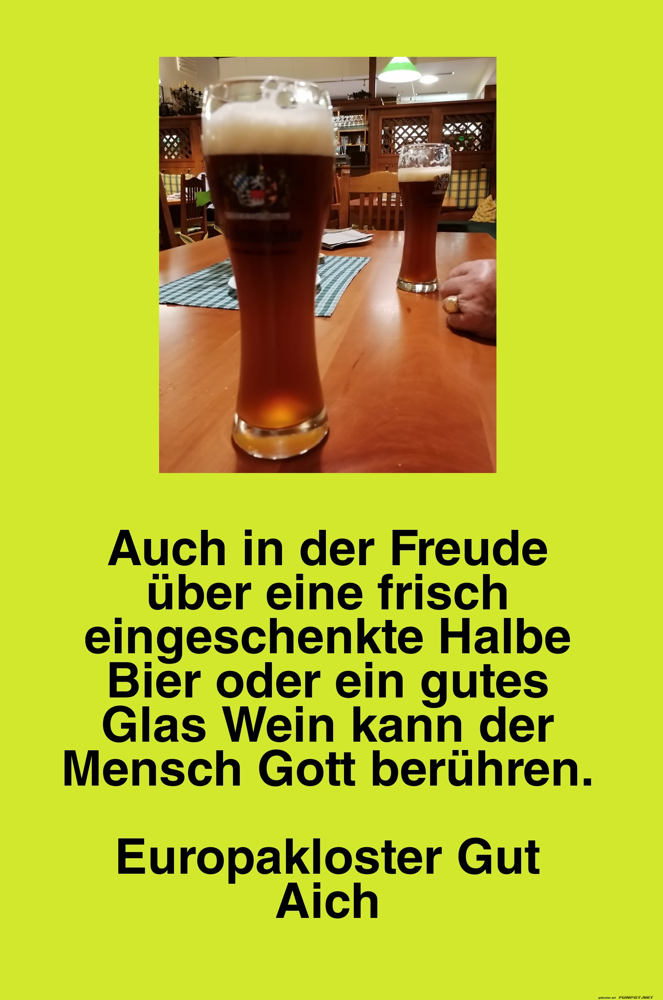 Auch in der Freude