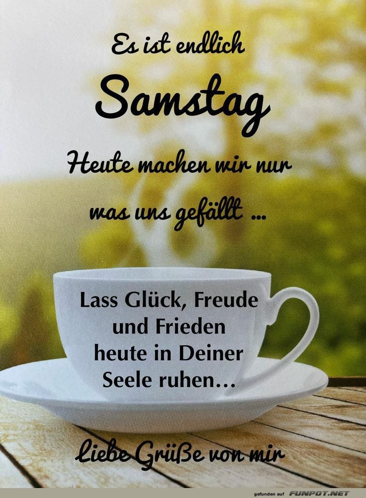 Endlich Samstag