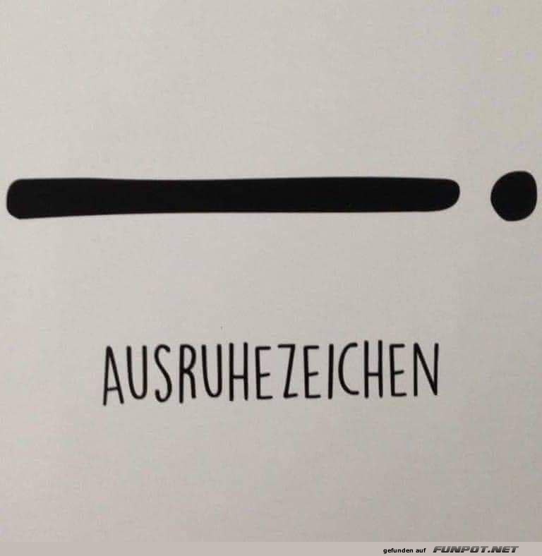 Ausruhezeichen