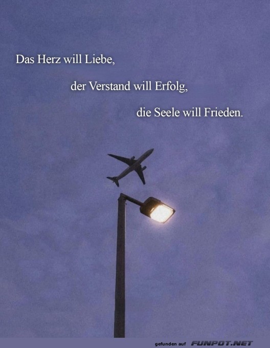 Die Seele will Frieden