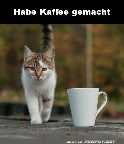 Kaffee gemacht