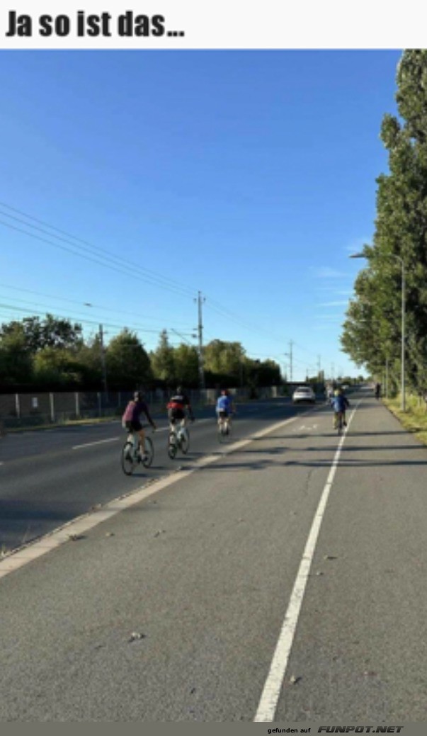 Typisch Rennradfahrer