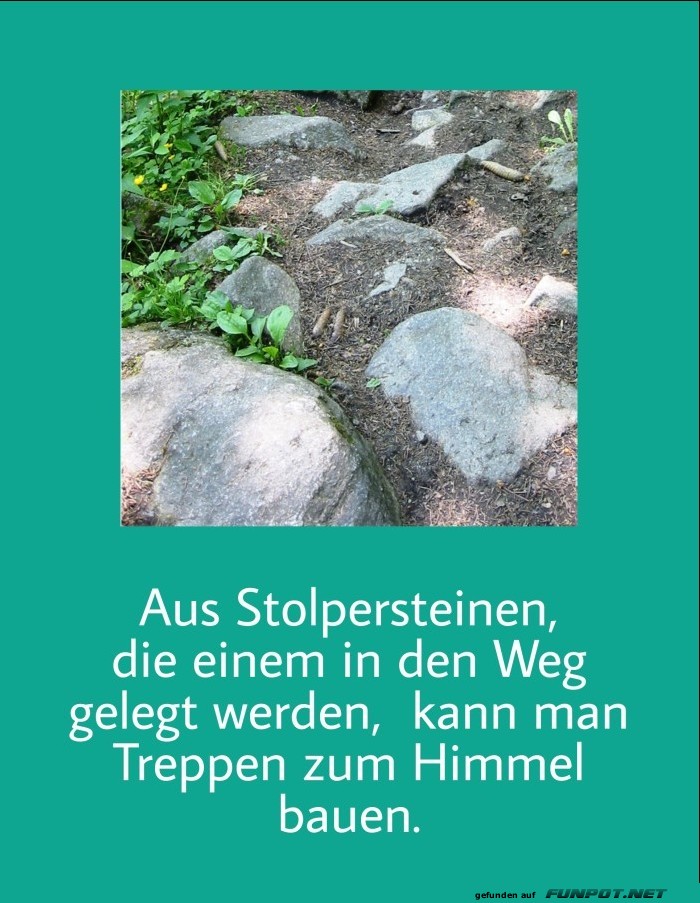 Aus Stolpersteinen die