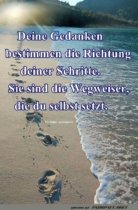 Deine Gedanken bestimmen die Richtung