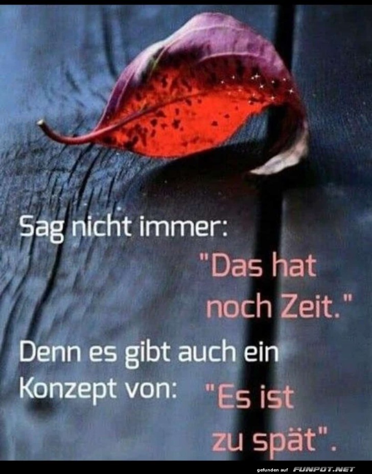 Es ist zu spt