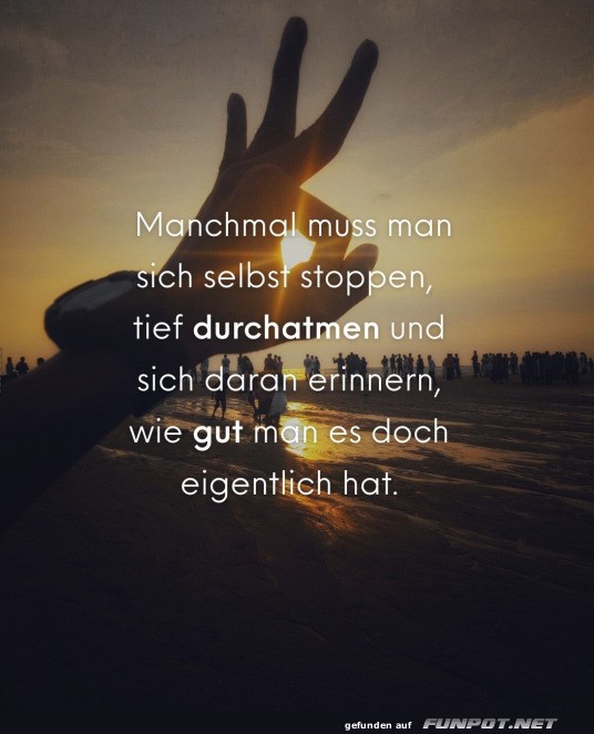 Sich selbst stoppen