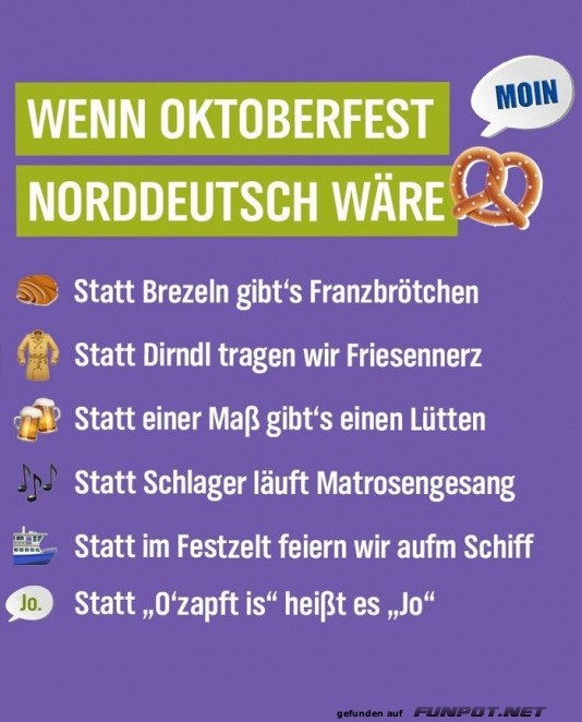 Oktoberfest auf Norddeutsch