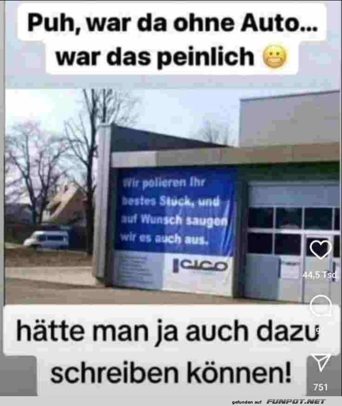 Wie peinlich