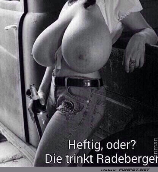 Die trinkt Radelberger