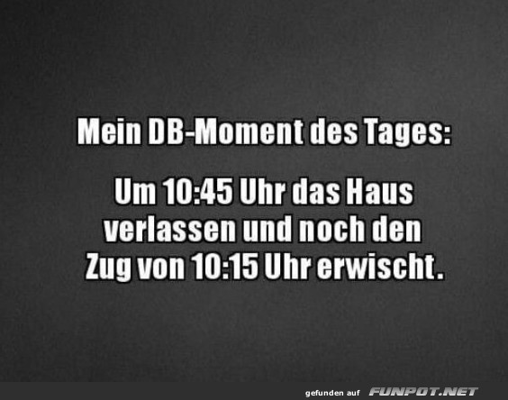 Mein DB-Moment