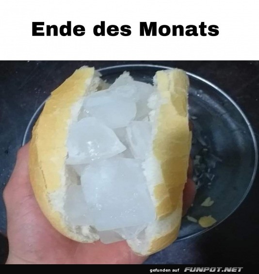 Am Ende des Monats