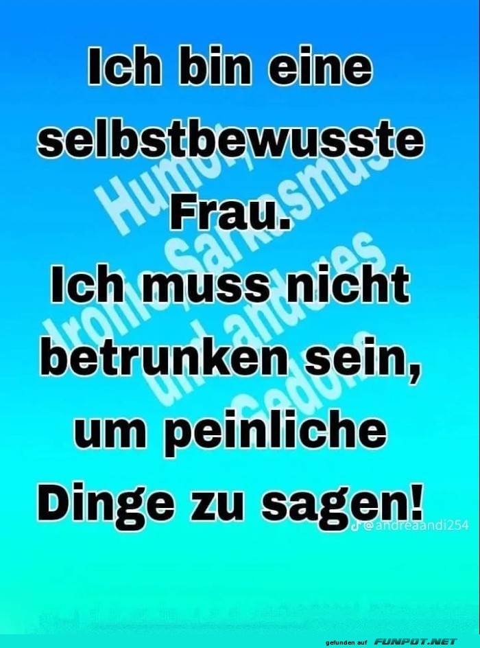 Selbstbewusste Frau