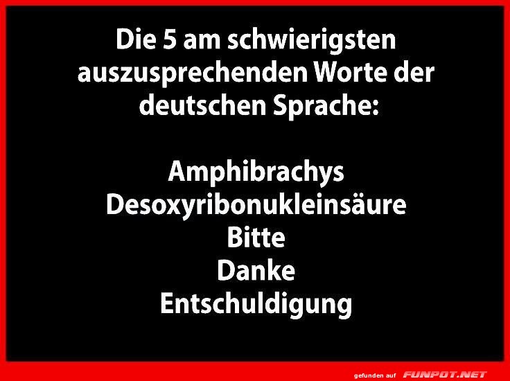 Schwierige Worte