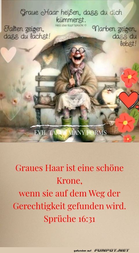 Graues Haar ist eine schne Krone