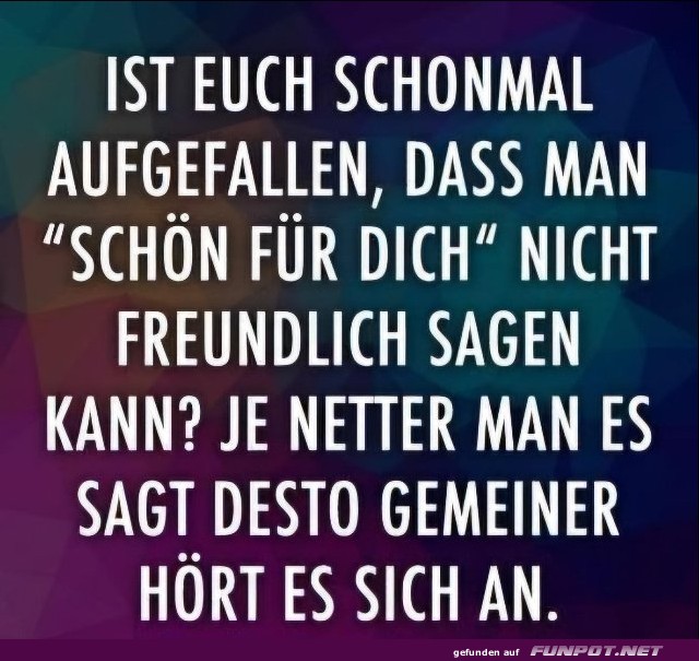 Schn fr dich