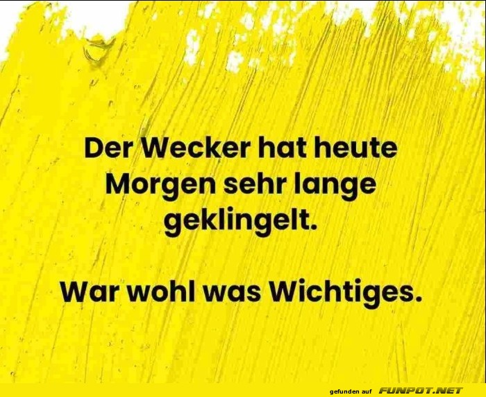 Der Wecker