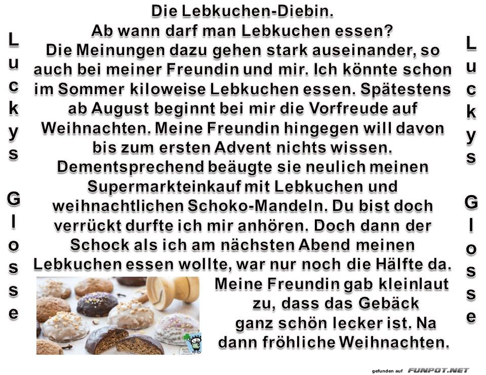 Die Lebkuchendiebin