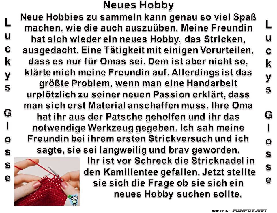 Neues Hobby