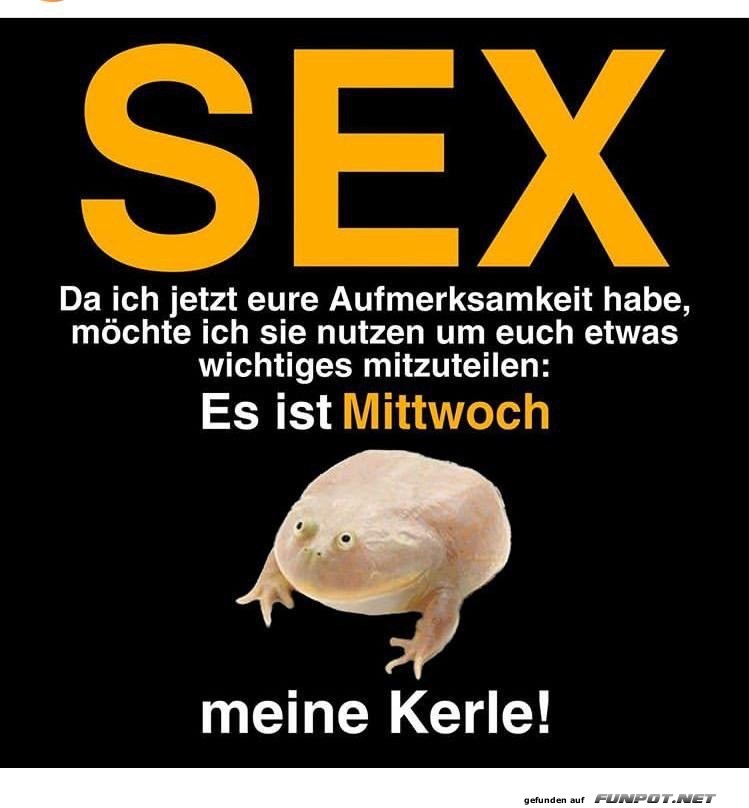 Es ist Mittwoch